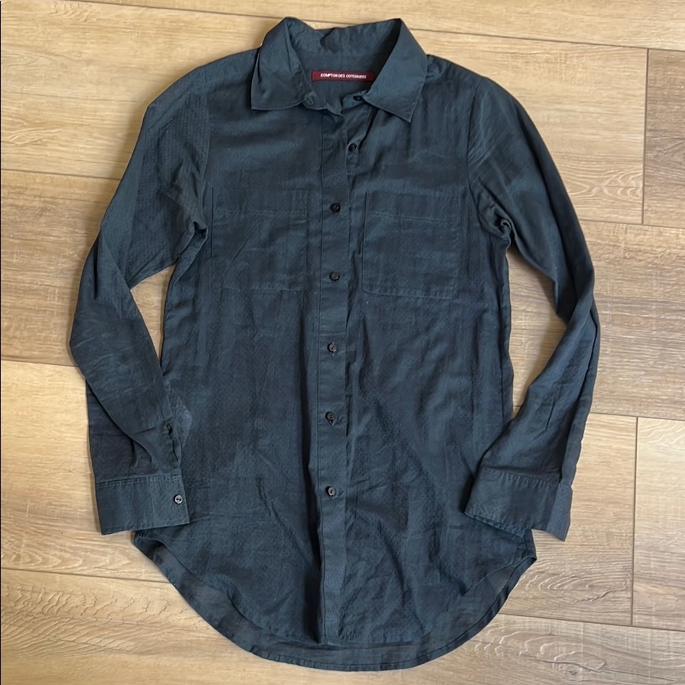 Comptoir Des Cotonniers Black Casual Button Down Shirt